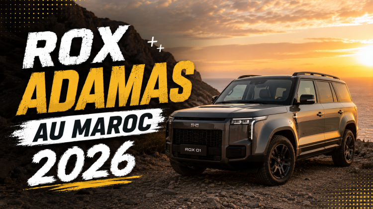 Découvrez le nouveau grand SUV de luxe hybride ROX Adamas 2026 au Maroc : 476 ch, 7 places, équipements premium et prix sur Moteur.ma